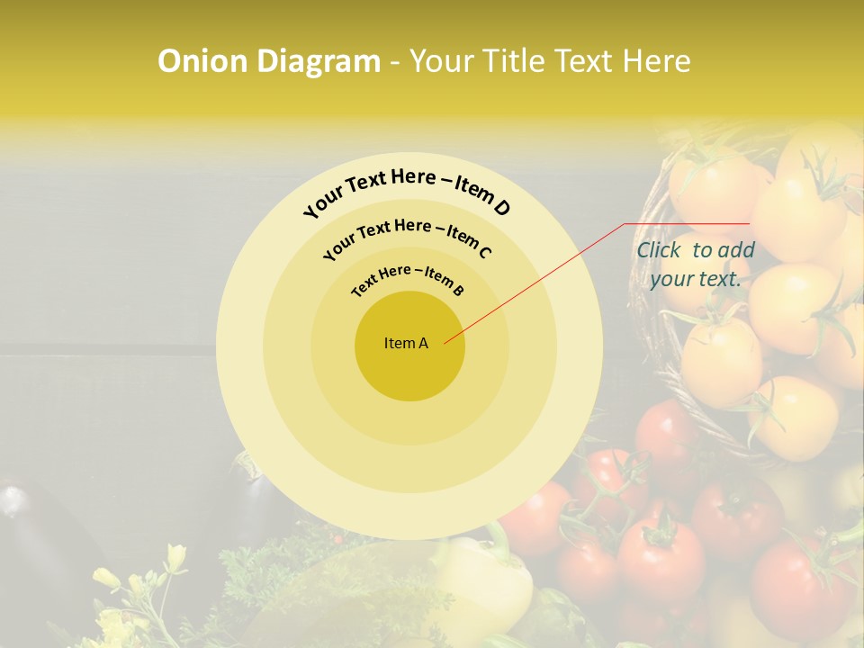 Vegetables Background Time Table PowerPoint Template