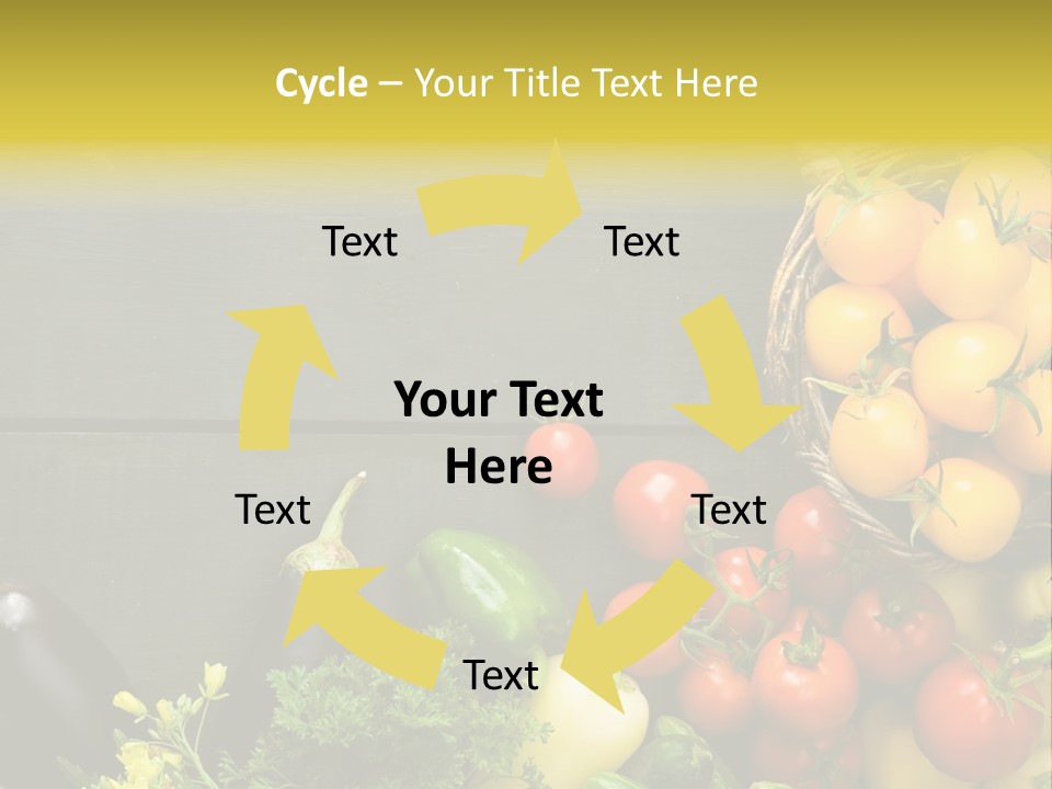 Vegetables Background Time Table PowerPoint Template