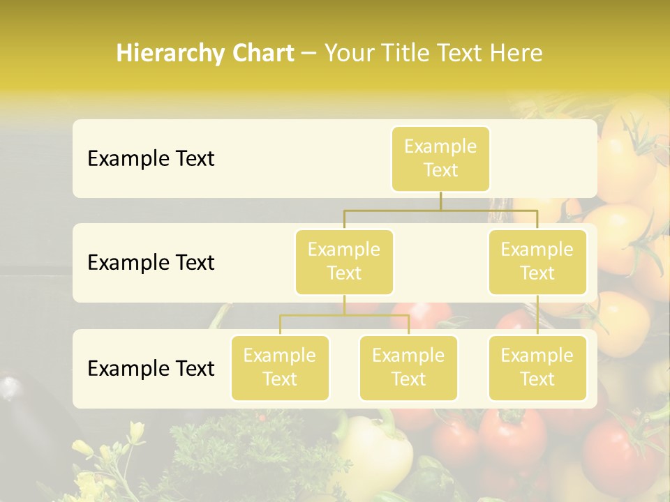 Vegetables Background Time Table PowerPoint Template