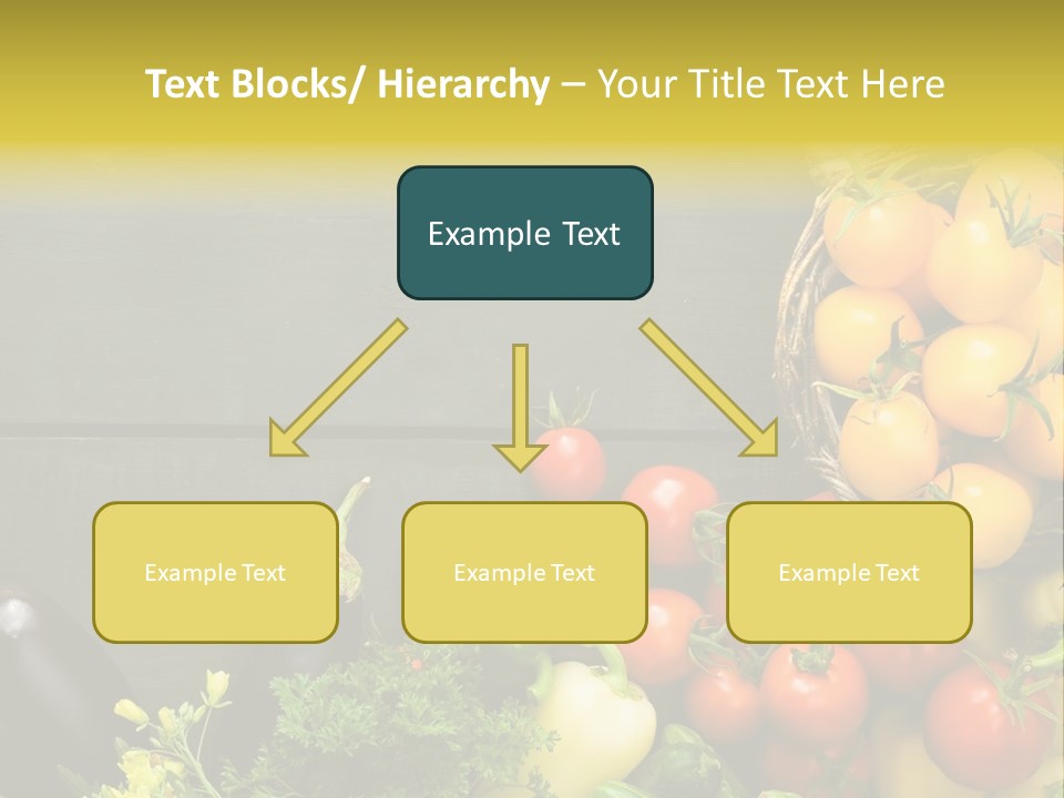 Vegetables Background Time Table PowerPoint Template