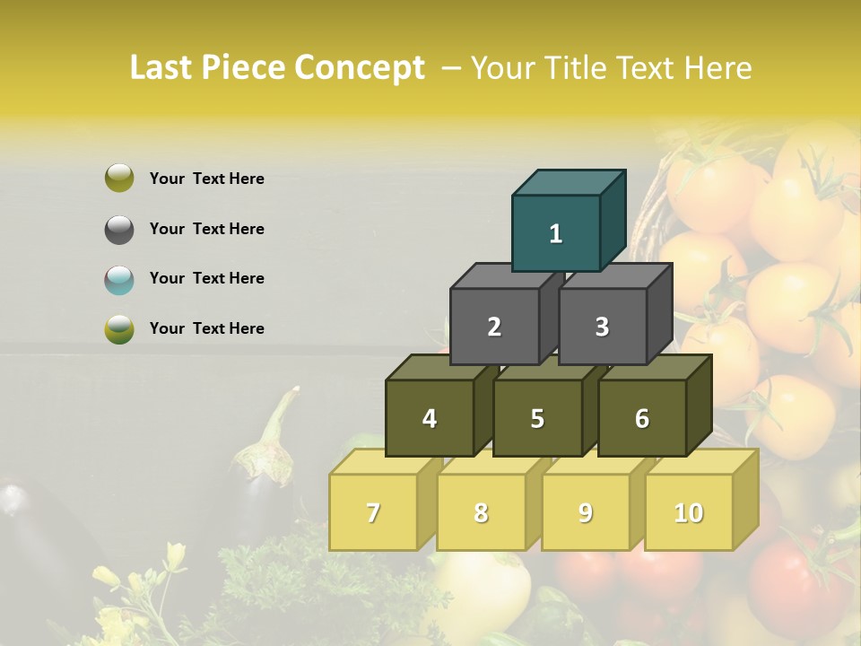 Vegetables Background Time Table PowerPoint Template