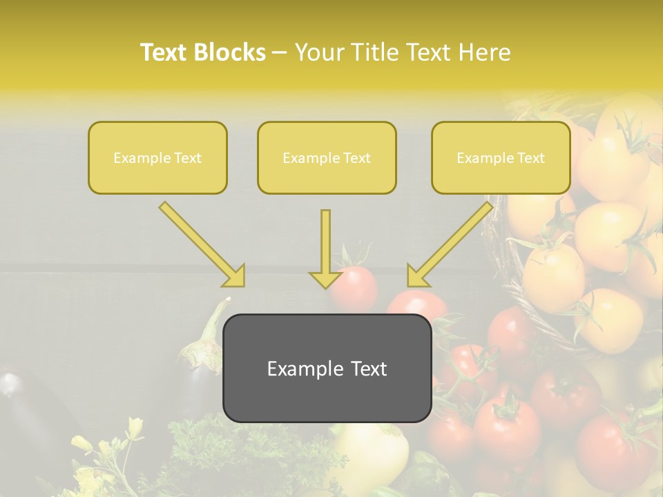 Vegetables Background Time Table PowerPoint Template