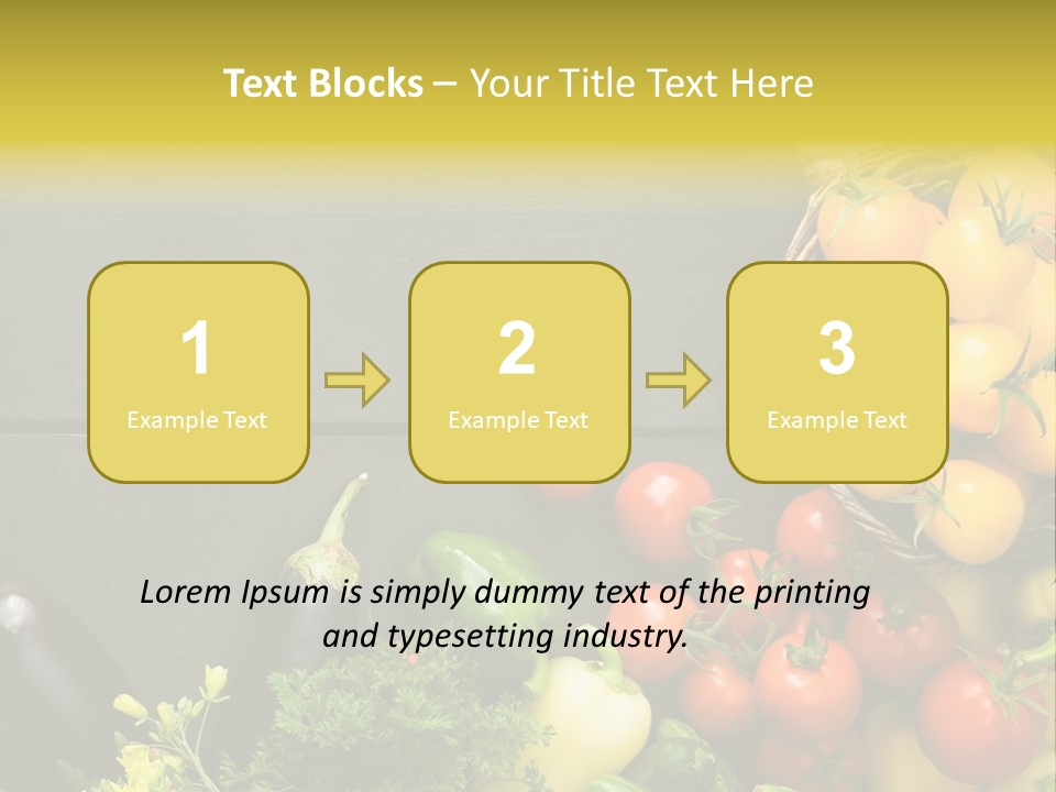 Vegetables Background Time Table PowerPoint Template