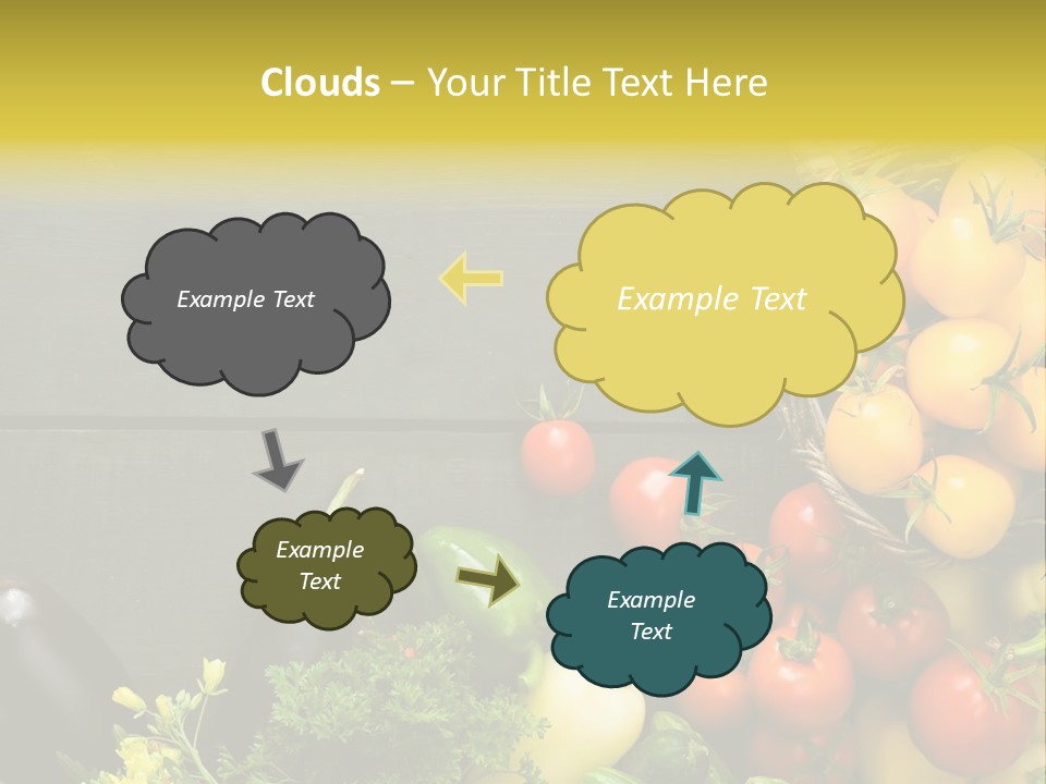 Vegetables Background Time Table PowerPoint Template
