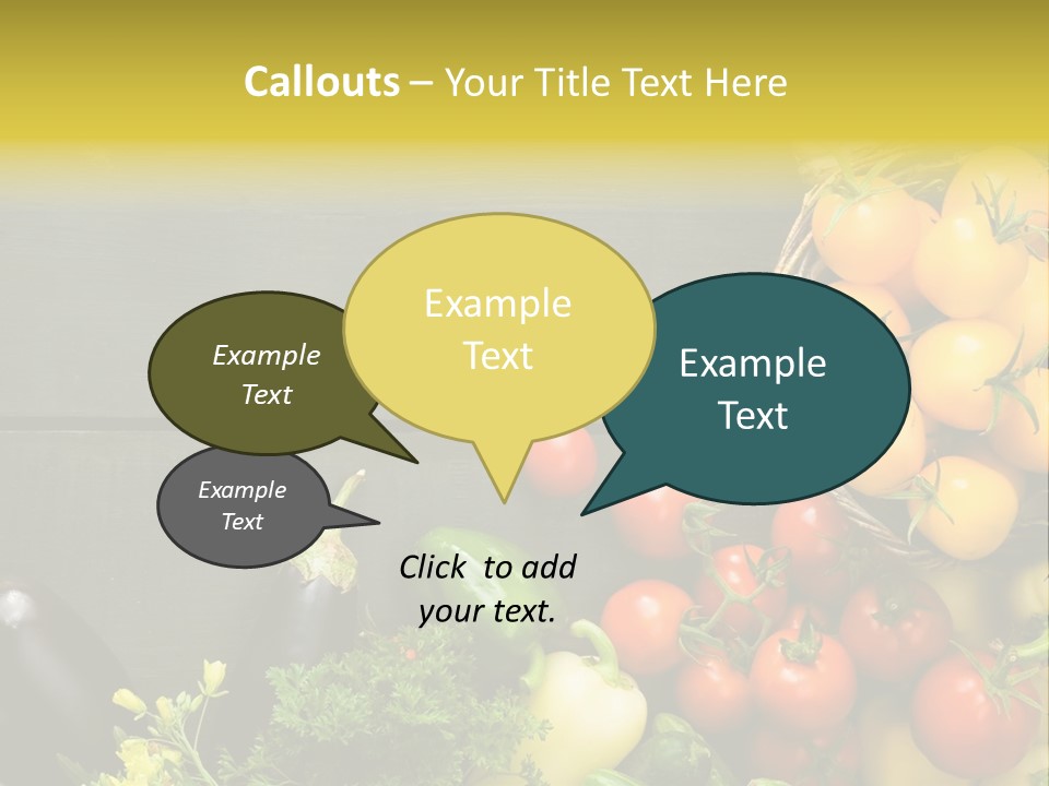 Vegetables Background Time Table PowerPoint Template