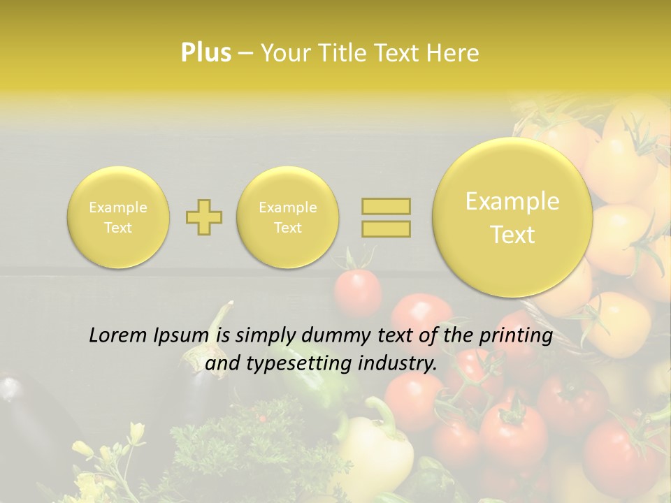 Vegetables Background Time Table PowerPoint Template