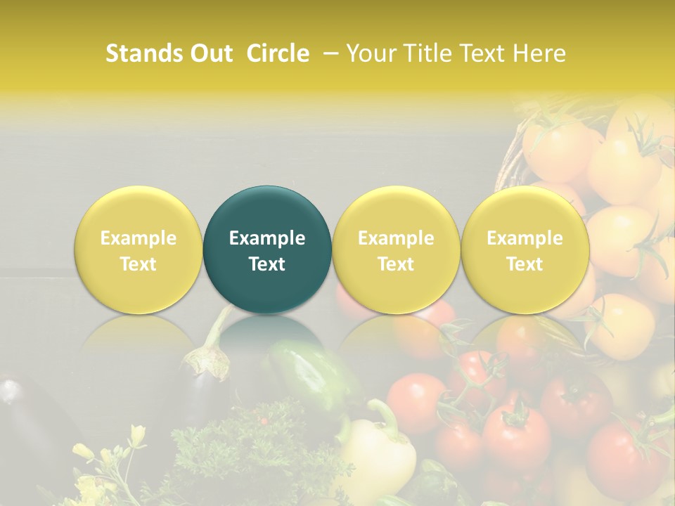 Vegetables Background Time Table PowerPoint Template