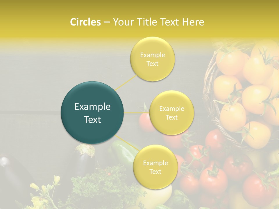 Vegetables Background Time Table PowerPoint Template