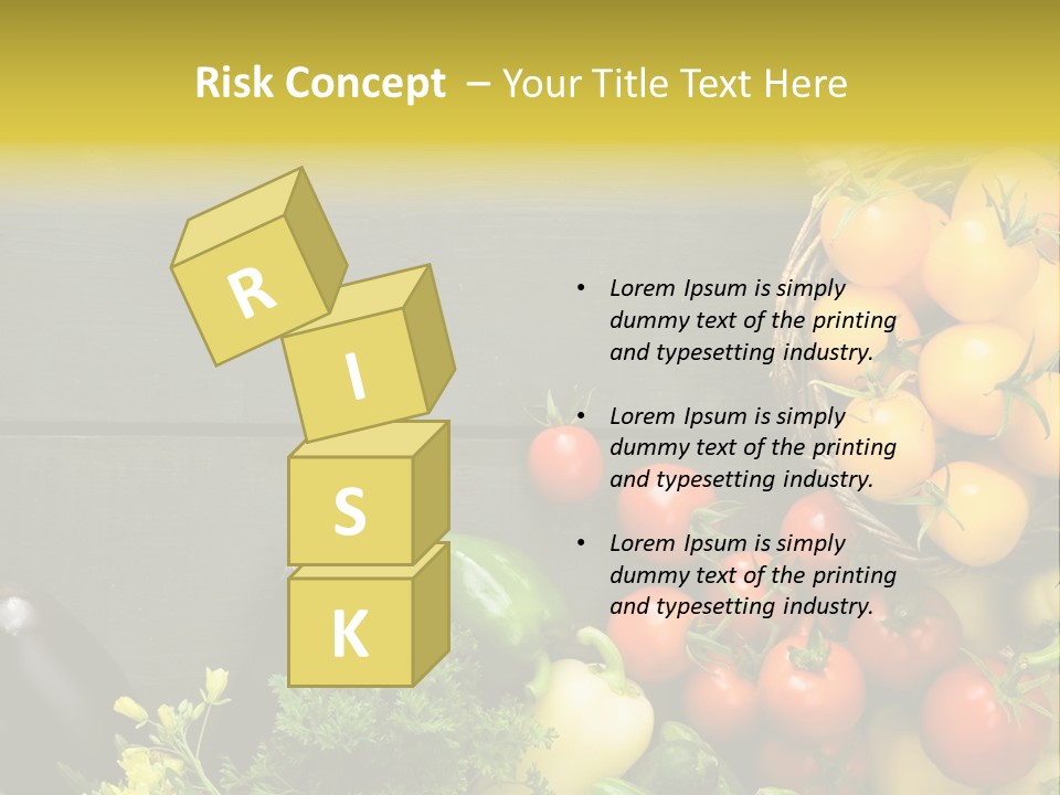 Vegetables Background Time Table PowerPoint Template