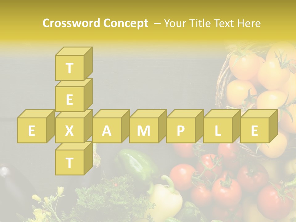 Vegetables Background Time Table PowerPoint Template