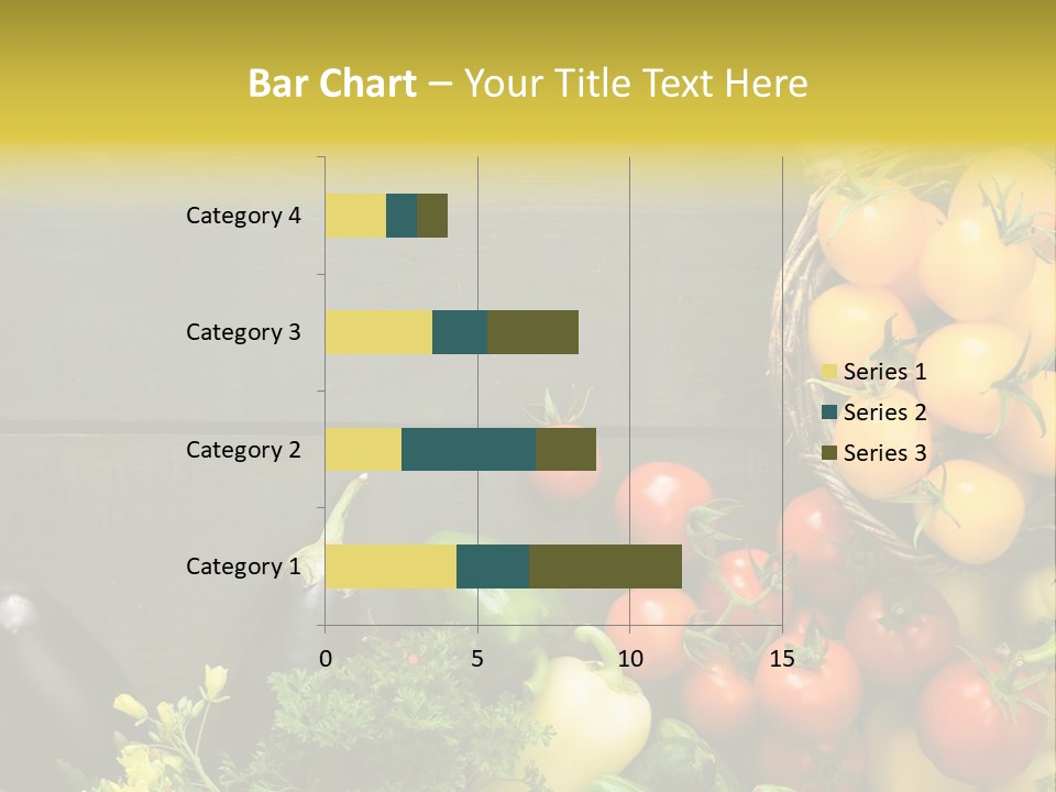Vegetables Background Time Table PowerPoint Template
