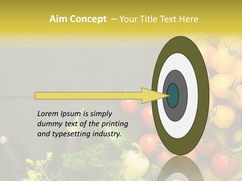 Vegetables Background Time Table PowerPoint Template