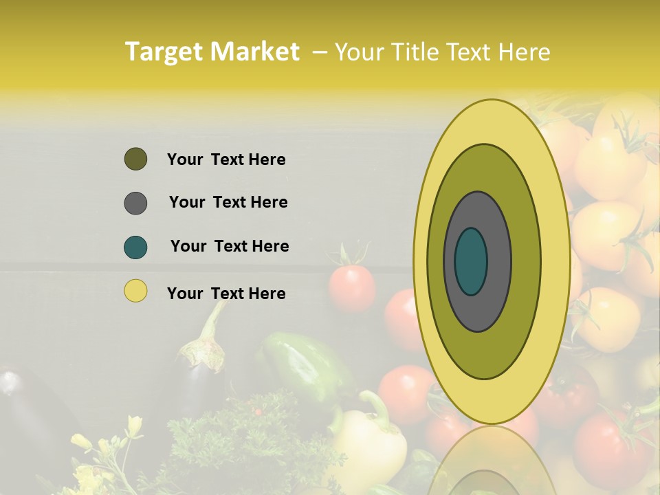 Vegetables Background Time Table PowerPoint Template