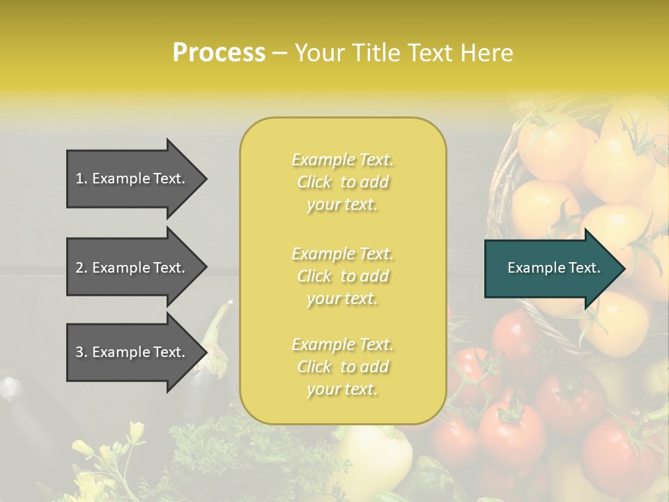 Vegetables Background Time Table PowerPoint Template