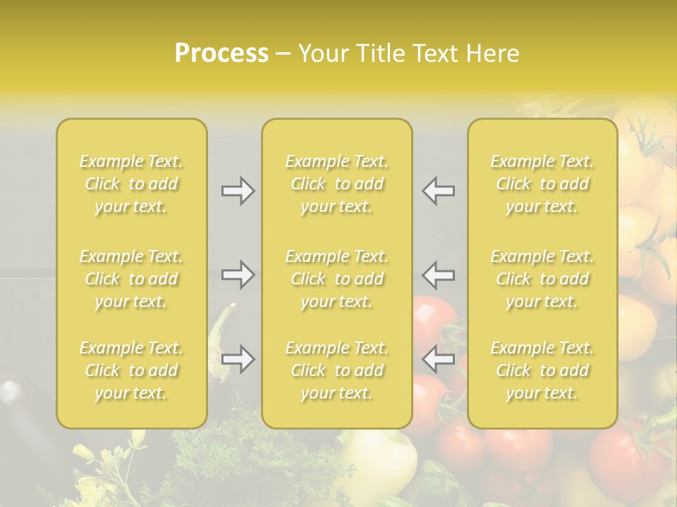 Vegetables Background Time Table PowerPoint Template