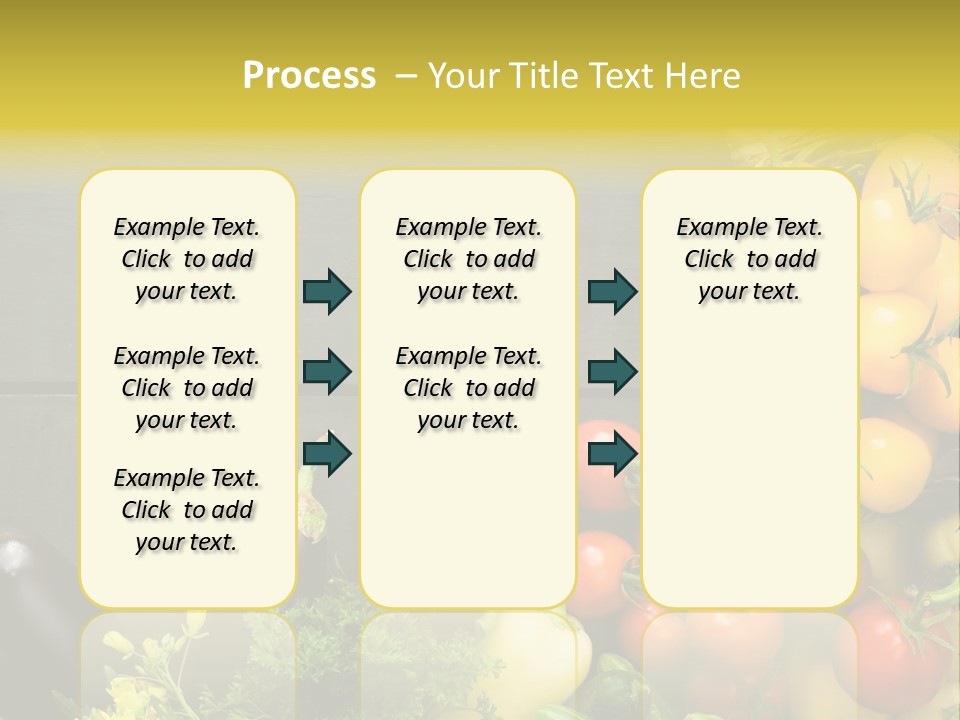 Vegetables Background Time Table PowerPoint Template