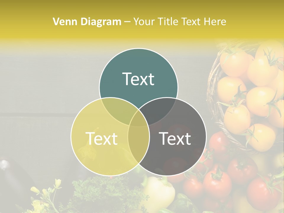 Vegetables Background Time Table PowerPoint Template