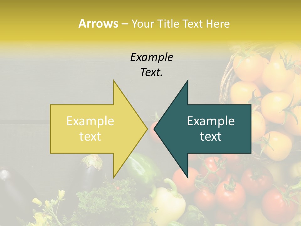 Vegetables Background Time Table PowerPoint Template