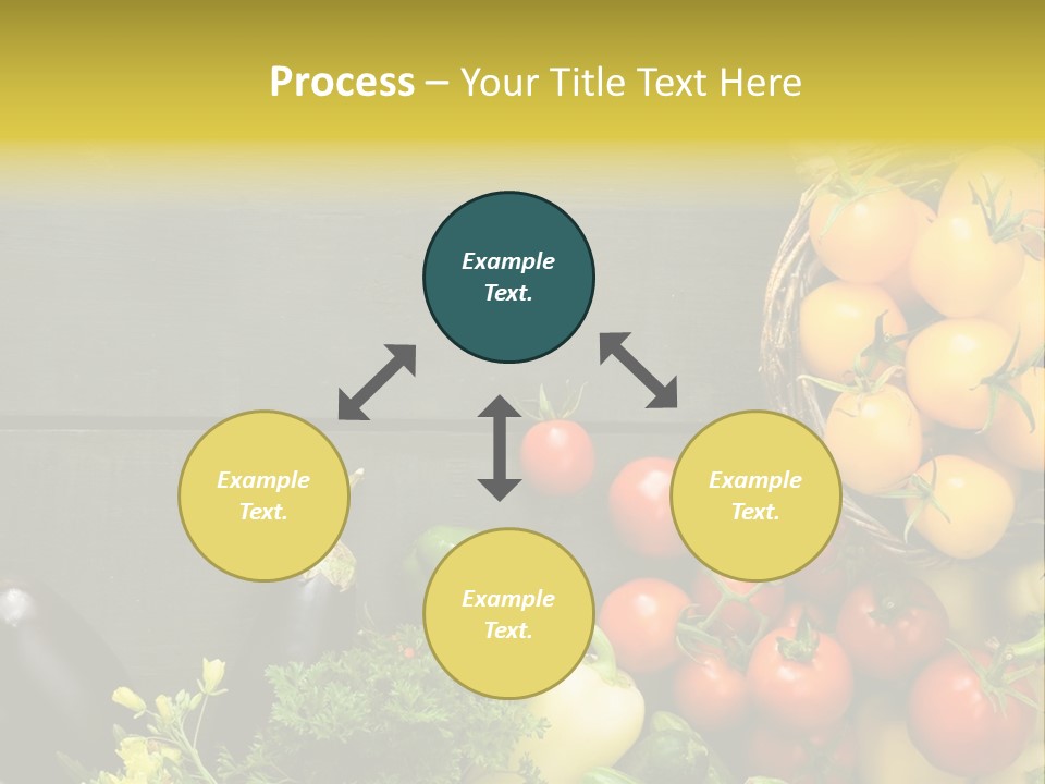 Vegetables Background Time Table PowerPoint Template