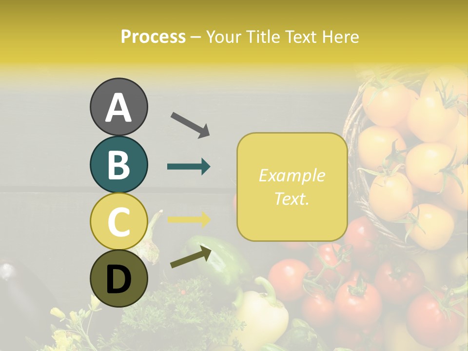 Vegetables Background Time Table PowerPoint Template