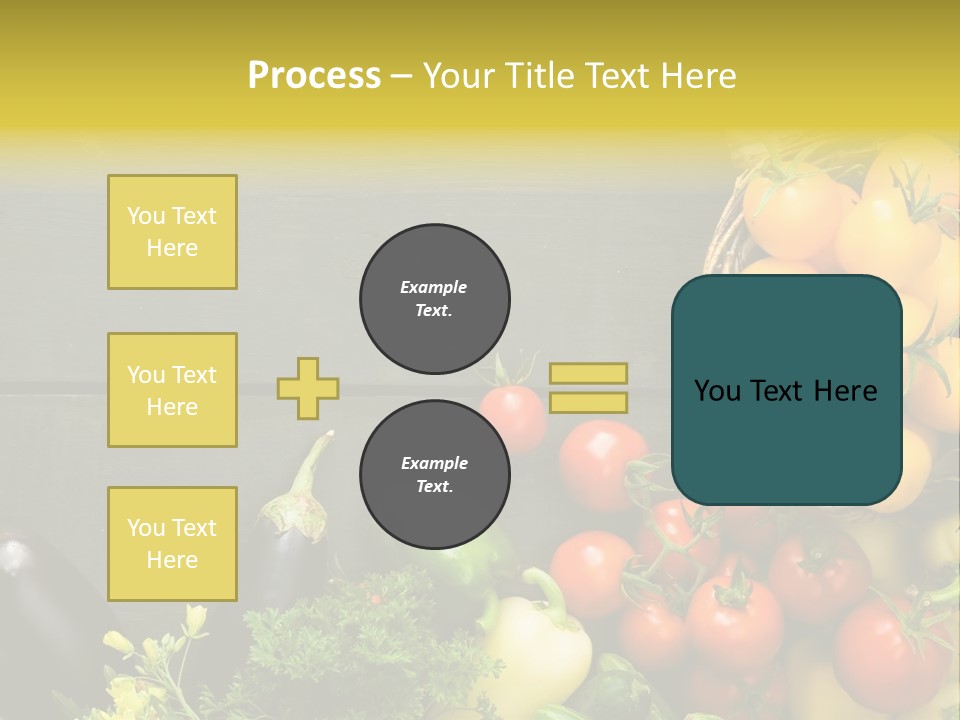 Vegetables Background Time Table PowerPoint Template