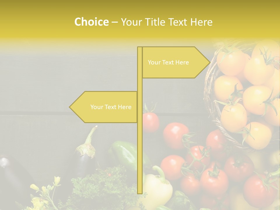 Vegetables Background Time Table PowerPoint Template