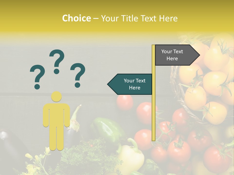 Vegetables Background Time Table PowerPoint Template