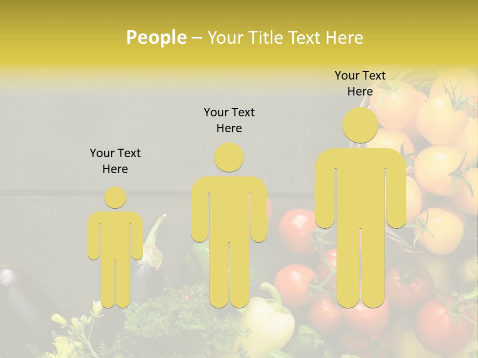 Vegetables Background Time Table PowerPoint Template
