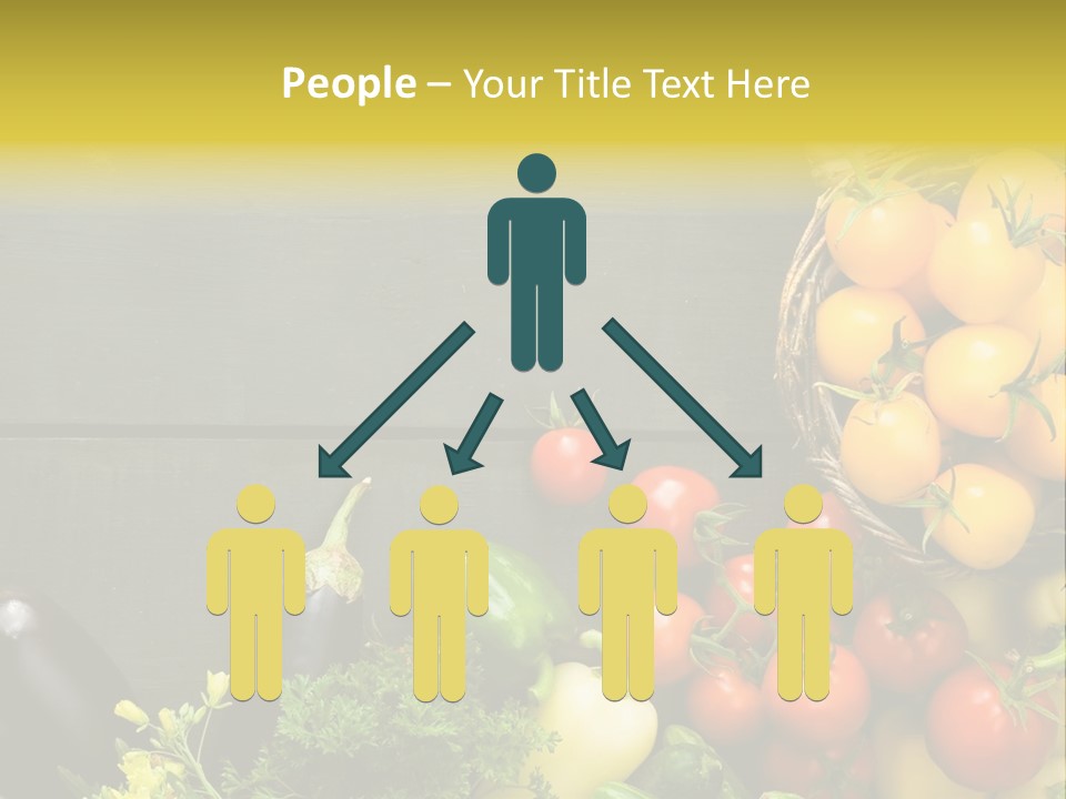 Vegetables Background Time Table PowerPoint Template