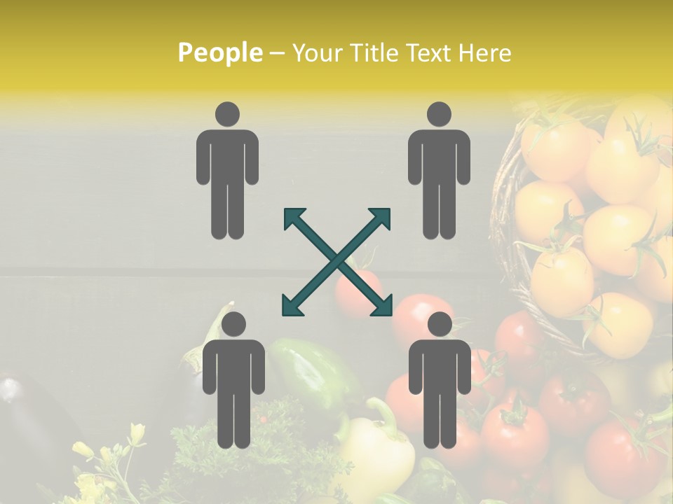 Vegetables Background Time Table PowerPoint Template