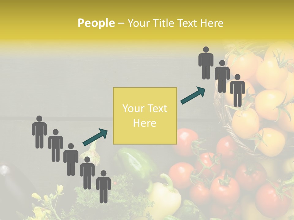 Vegetables Background Time Table PowerPoint Template