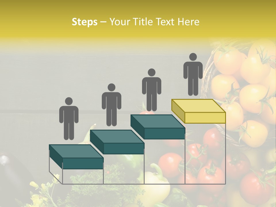 Vegetables Background Time Table PowerPoint Template