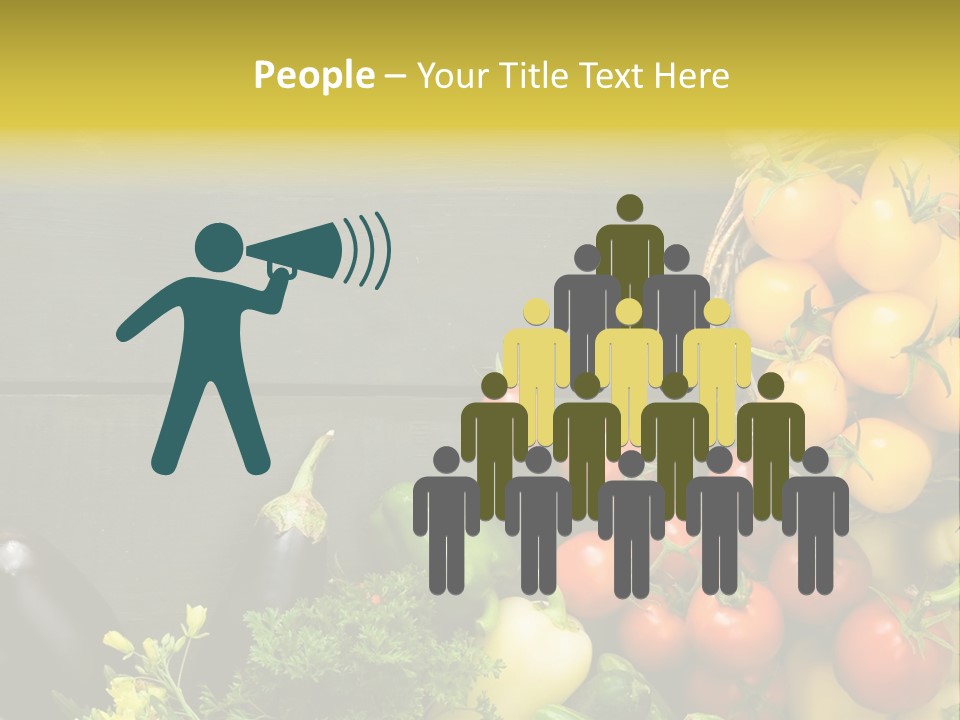 Vegetables Background Time Table PowerPoint Template