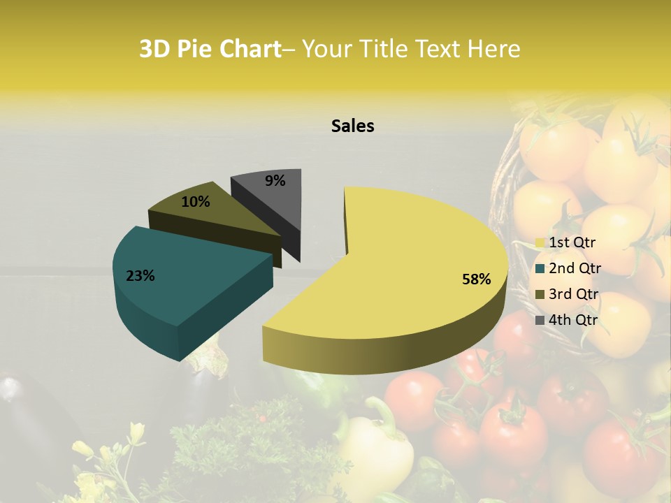 Vegetables Background Time Table PowerPoint Template