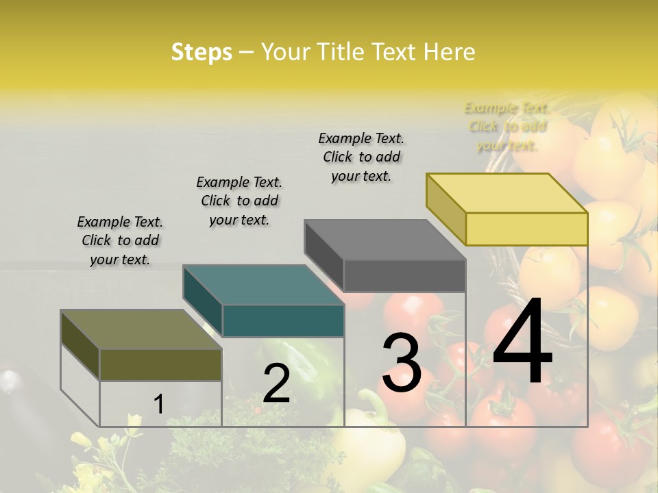Vegetables Background Time Table PowerPoint Template