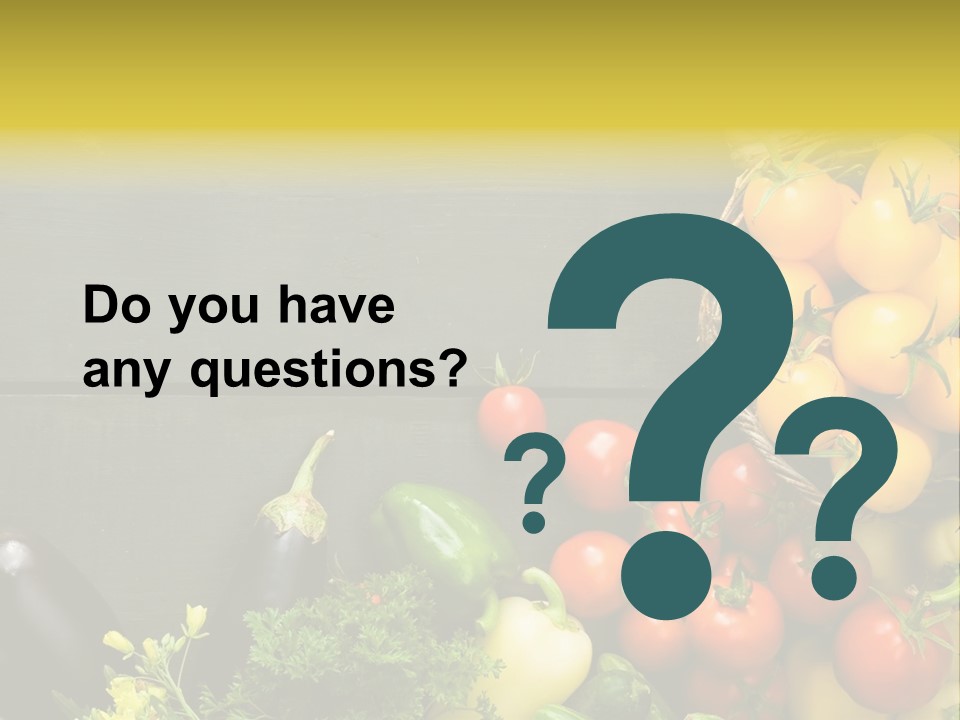 Vegetables Background Time Table PowerPoint Template