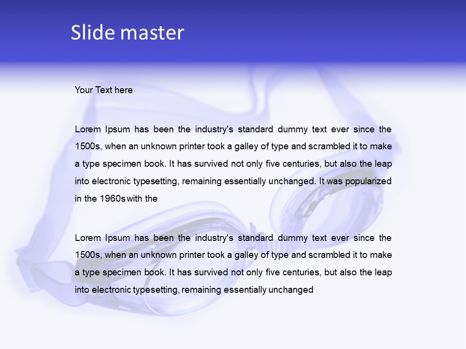 Glasses Isolated Macro PowerPoint Template