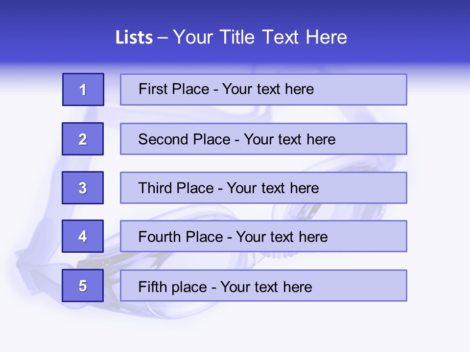 Glasses Isolated Macro PowerPoint Template