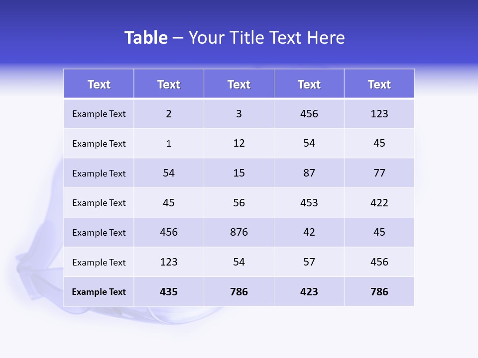 Glasses Isolated Macro PowerPoint Template
