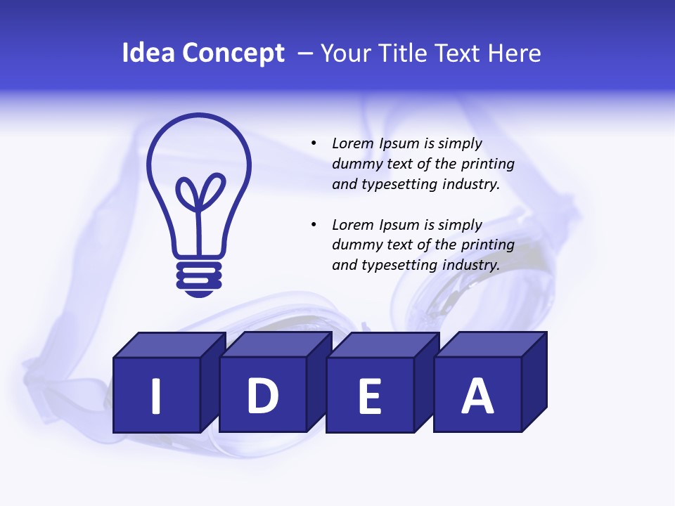 Glasses Isolated Macro PowerPoint Template