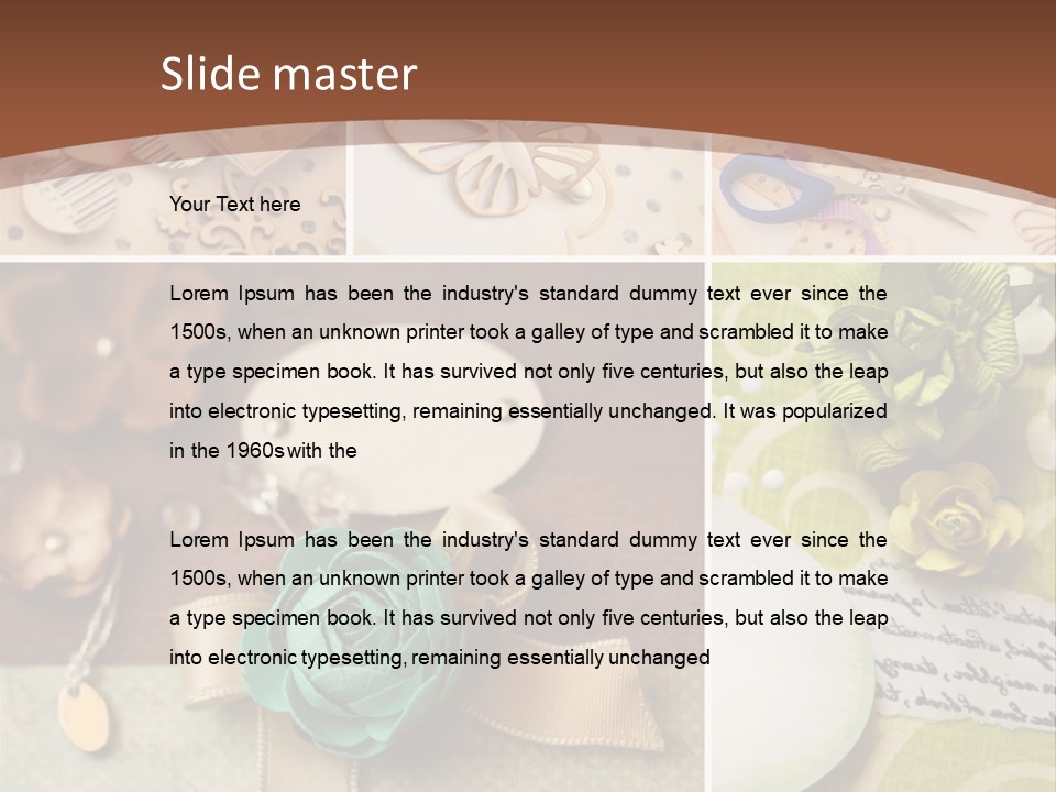 Buttons Recreation Decorate PowerPoint Template