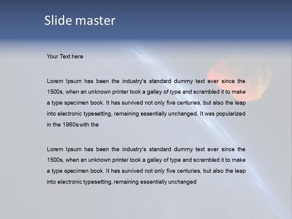 Fall Orbit Heat PowerPoint Template