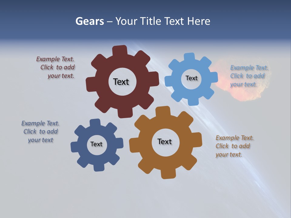 Fall Orbit Heat PowerPoint Template