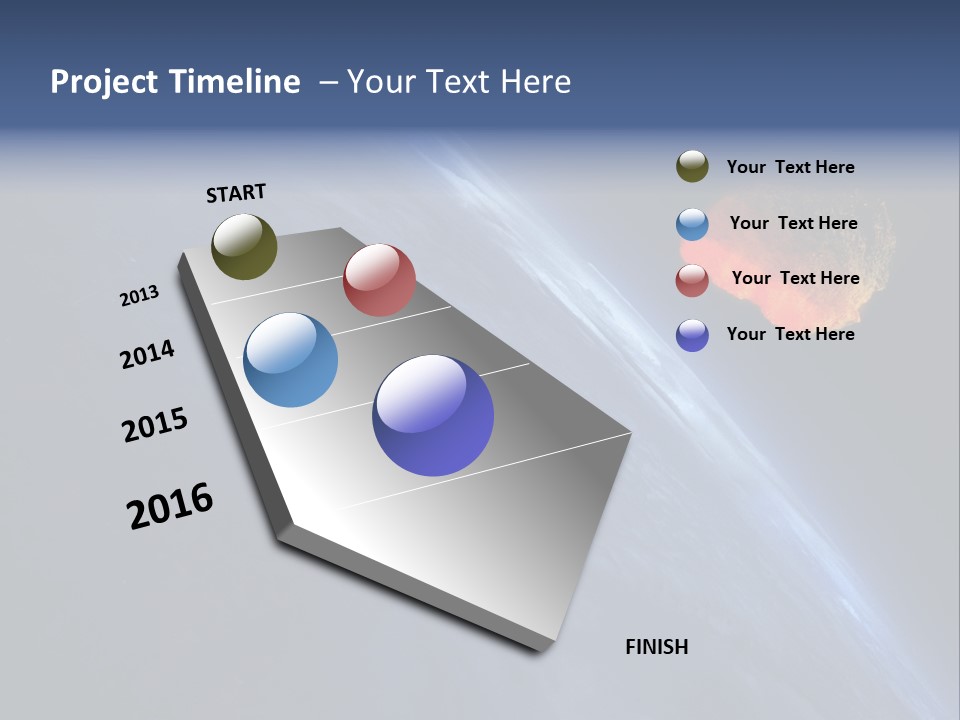 Fall Orbit Heat PowerPoint Template