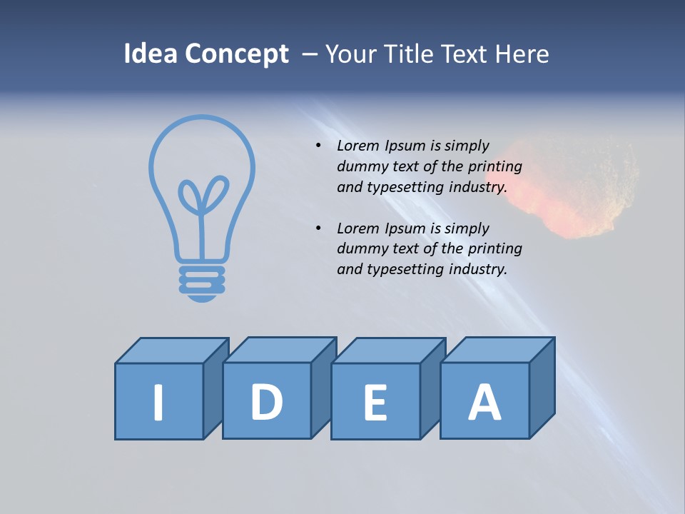 Fall Orbit Heat PowerPoint Template