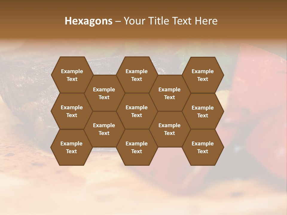 Restaurant Pork Vegetable PowerPoint Template