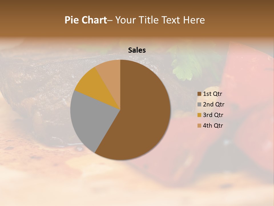 Restaurant Pork Vegetable PowerPoint Template