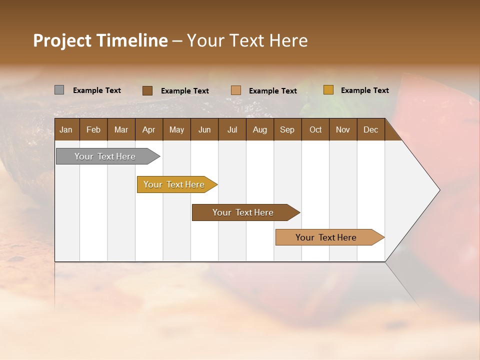 Restaurant Pork Vegetable PowerPoint Template