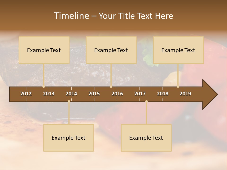 Restaurant Pork Vegetable PowerPoint Template