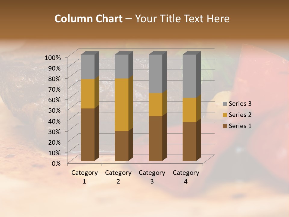 Restaurant Pork Vegetable PowerPoint Template